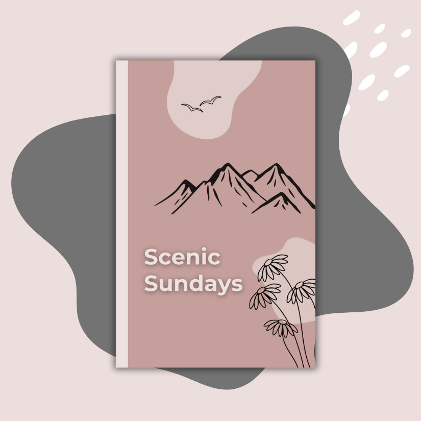 Scenic Sundays: A Dusky Pink Weekly Day Journal
